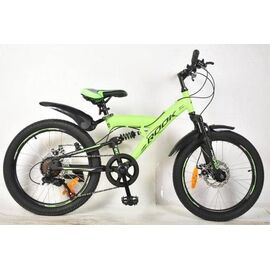 Детский велосипед Rook TS200D 20", Вариант УТ-00282540: Возраст: 6-9 лет (Рост: 120-135 см), Цвет: зелёный, изображение  - НаВелосипеде.рф