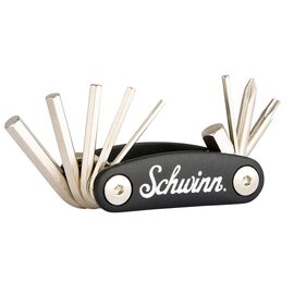 Мультитул велосипедный SCHWINN 9 in 1 tool, шестигранники, крестовая отвертка, Torx Т25, чёрный, SW76106-6, изображение  - НаВелосипеде.рф