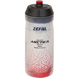 Фляга велосипедная ZEFAL ARCTICA 55, пластик, 550 мл, прозрачный/красный, 1663, изображение  - НаВелосипеде.рф