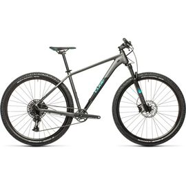 Горный велосипед CUBE ACID 27.5" 2021, Вариант УТ-00282823: Рама: 16" (Рост: 150-165 см), Цвет: grey´n´aqua, изображение  - НаВелосипеде.рф