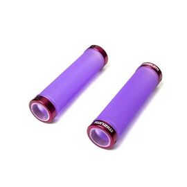 Грипсы велосипедные Mizumi 818ACS, с Lock on, фиолетовый, V-818ACS-violet, изображение  - НаВелосипеде.рф