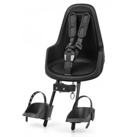 Велокресло BOBIKE ONE Mini, для крепления на рулевой трубе (переднее),  urban black, 8012000001, изображение  - НаВелосипеде.рф