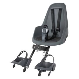 Велокресло BOBIKE GO Mini, для крепления на рулевой трубе (переднее), Macaron Grey, 8012500005, изображение  - НаВелосипеде.рф