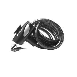 Замок велосипедный Mizumi WL-856, 1800*10 мм, тросовый, на ключ, чёрный, WL-856-1800, изображение  - НаВелосипеде.рф