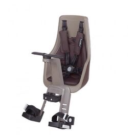 Велокресло BOBIKE Exclusive Mini Plus, для крепления на рулевой трубе (переднее), toffee brown, 8011000026, изображение  - НаВелосипеде.рф