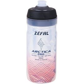 Фляга велосипедная ZEFAL ARCTICA PRO 55, пластик, 550 мл, прозрачный/красный, 1669, изображение  - НаВелосипеде.рф