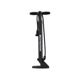 Насос велосипедный SCHWINN Basic Floor Pump, напольный, пластиковый, чёрный, SW75234 3PK, изображение  - НаВелосипеде.рф