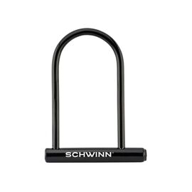 Замок велосипедный SCHWINN Basic U-Lock, U-образный, на ключе, чёрный, SW77693A-3, изображение  - НаВелосипеде.рф