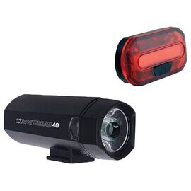Фонари велосипедные OXFORD Bright Torch Light Set, комплект, 40/5 лм, 2 режима, чёрный, LD412, изображение  - НаВелосипеде.рф