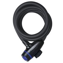 Замок велосипедный OXFORD Cable Lock, тросовый, 1800 мм, на ключ, чёрный, OF246, изображение  - НаВелосипеде.рф