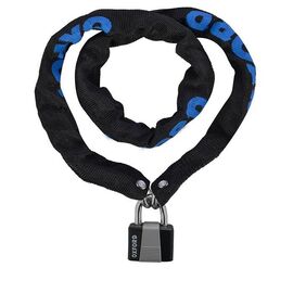 Замок велосипедный OXFORD Chain 6, цепной, с навесным замком, 900мм, чёрный, LK139, изображение  - НаВелосипеде.рф