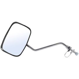 Зеркало велосипедное OXFORD DELUXE OBLONG MIRROR, пластик, серебристый, MR722, изображение  - НаВелосипеде.рф