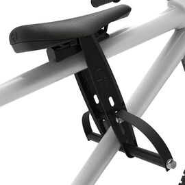 Седло детское Little Explorer - Cross bar seat, переднее, на раму велосипеда, чёрный, CS430, изображение  - НаВелосипеде.рф