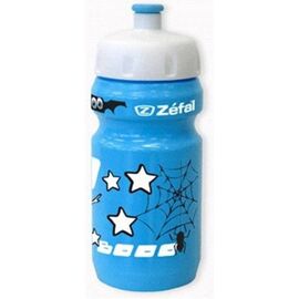 Фляга велосипедная ZEFAL LITTLE Z - Blue Ghost + Universal clip holder, детская, 350 мл, пластиковый держатель, 162B, изображение  - НаВелосипеде.рф