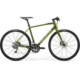Гибридный велосипед Merida Speeder 500 28" 2021, Вариант УТ-00278281: Рама: L(56cm) (Рост: 180-185 см), Цвет: GlossyMossGreen/MattGreen, изображение  - НаВелосипеде.рф