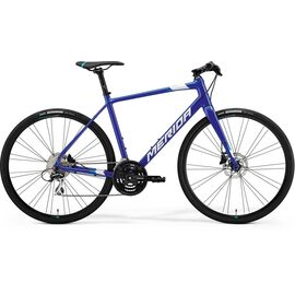 Гибридный велосипед Merida Speeder 100 28" 2021, Вариант УТ-00278447: Рама: ML(54cm) (Рост: 174-179 см), Цвет: DarkBlue/Blue/White, изображение  - НаВелосипеде.рф