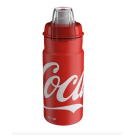 Велофляга Elite JET MTB, Coca Cola Logo White, 550 мл, 0190410, изображение  - НаВелосипеде.рф