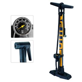 Велонасос GIYO, напольный, с манометром, сталь, 11 BAR, 160 PSI, NXX21873, изображение  - НаВелосипеде.рф