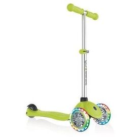Самокат Globber PRIMO LIGHTS, светящиеся передние колеса, зеленый, 423-106-2, изображение  - НаВелосипеде.рф