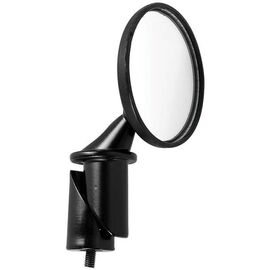 Зеркало велосипедное OXFORD Mini Mirror, торцевое, сферическое, диаметр 50 мм, пластик, чёрный, MR727, изображение  - НаВелосипеде.рф