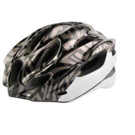 Велошлем Stels MV-16, размер M, бело-черно-серый, LU089021, изображение  - НаВелосипеде.рф