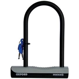 Замок велосипедный OXFORD Shackle 12 L, U-образный, на ключе, чёрный, LK331, изображение  - НаВелосипеде.рф