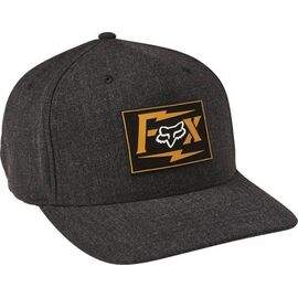 Бейсболка велосипедная Fox Pushin Dirt Flexfit Hat, черный, 28543-001-S/M, Вариант УТ-00283783: Размер: S/M, изображение  - НаВелосипеде.рф