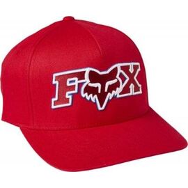 Бейсболка велосипедная Fox Ellipsoid Flexfit Hat, flame red, 24421-122-L/XL, Вариант УТ-00283850: Размер: L/XL, изображение  - НаВелосипеде.рф