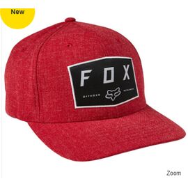 Бейсболка велосипедная Fox Badge Flexfit Hat, красный, 28505-555-L/XL, Вариант УТ-00283854: Размер: L/XL, изображение  - НаВелосипеде.рф