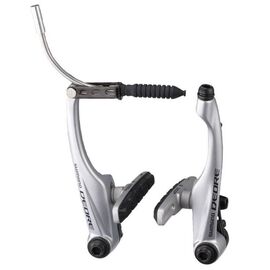 Тормоз велосипедный Shimano Deore задний V-brake M590, серебристый, S70C, 16мм EBRM590RX41SSP, изображение  - НаВелосипеде.рф