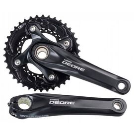 Система шатунов велосипедная Shimano Deore, M615, 175мм, 38/26T с кареткой, EFCM615E86XL, изображение  - НаВелосипеде.рф