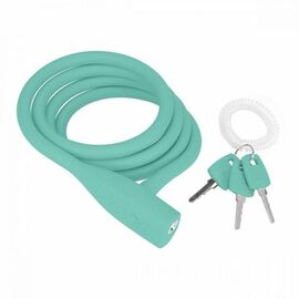 Велосипедный замок Knog Party Coil тросовый, на ключ, 5 х 1300 мм, Цвет Turquoise, 16г, 11366, изображение  - НаВелосипеде.рф
