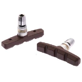 Тормозные колодки, пара, индивидуальная упаковка, коричневый, VB111 brown (72мм), изображение  - НаВелосипеде.рф