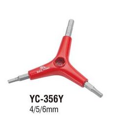 Ключ BIKE HAND YC-356Y,  шестигранники 4/5/6мм, YC-356Y, изображение  - НаВелосипеде.рф