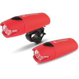 Фонарь передний Kross SCOPE 5LED, 5 светодиодов, красный, T4COSLP0186RD, изображение  - НаВелосипеде.рф