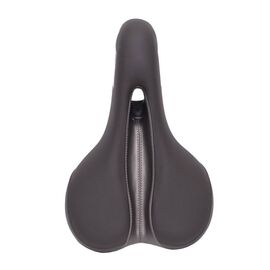 Седло велосипедное VELO VL-3205, комфорт, эластомерное, 268х173мм, черно-серое, 6-143205, изображение  - НаВелосипеде.рф