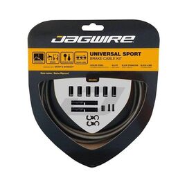 Набор велосипедных рубашек и тросиков тормоза Jagwire Universal Sport Brake Kit, carbon silver, UCK424, изображение  - НаВелосипеде.рф