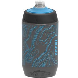 Фляга велосипедная ZEFAL SENSE PRO 50, пластик, 500 мл, серый/синий, 1556, изображение  - НаВелосипеде.рф