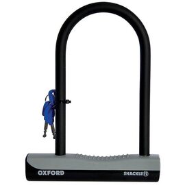 Замок велосипедный OXFORD Shackle 12 M, U-образный, на ключе, чёрный, LK330, изображение  - НаВелосипеде.рф