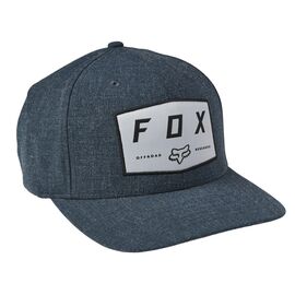 Бейсболка велосипедная Fox Badge Flexfit Hat, blue, 28505-203-L/XL, Вариант УТ-00283852: Размер: L/XL, изображение  - НаВелосипеде.рф