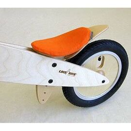 Седло для беговелов KOKUA, хлопок-Джинс, для LIKEaBIKE, оранжевый, K81255OR, изображение  - НаВелосипеде.рф