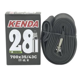 Камера велосипедная KENDA 28", 700x35/43C, f/v-48 mm, для гибридов и дорожных, 510255, изображение  - НаВелосипеде.рф