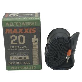 Камера велосипедная Maxxis Welter Weight 20x1.90/2.125 0.9 мм, вело ниппль, IB29513200, изображение  - НаВелосипеде.рф