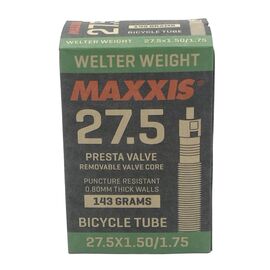 Камера велосипедная Maxxis Welter Weight, 27.5x1.50/1.75, 0.8 мм, велониппенль 48 мм RVC, IB75081700, изображение  - НаВелосипеде.рф