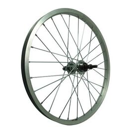 Колесо велосипедное, 28", заднее, обод одинарный, алюминий, без пистонирования, втулка сталь, на гай, ZVO21339, изображение  - НаВелосипеде.рф