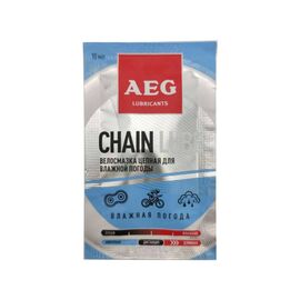 Пробник смазки для велоцепи "AEG", для влажной погоды, 10 мл, изображение  - НаВелосипеде.рф