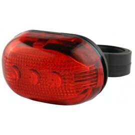 Велофара задняя Jing Yi JY-603T Черный Красный 3LED 560010 LU001602, изображение  - НаВелосипеде.рф