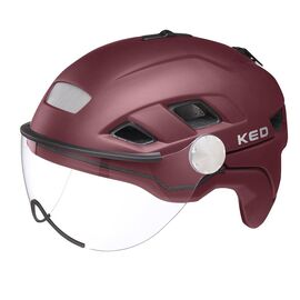 Велошлем KED B-VIS X-LITE Dark Merlot Matt 2021, 11203963636, Вариант УТ-00284592: Размер: L (56-61 см), изображение  - НаВелосипеде.рф
