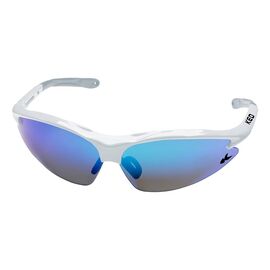Очки велосипедные KED JACKAL White, Multi-Blue-Mirror, футля, сменные линзы, UNI, 41502091000, изображение  - НаВелосипеде.рф