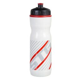 Велофляга STG ED-BT19, 750 мл, без крышки, белая с красным, Х61864										, изображение  - НаВелосипеде.рф